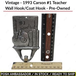 Vintage - 1993 Carson #1 Teacher Wall Hook/Coat Hook - Pre-Owned